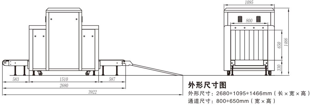 8065集裝箱安檢機結構圖